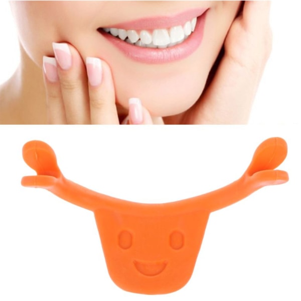 Smile Corrector Förbättra Mouth Face Bantning Happy Face Trainer orange