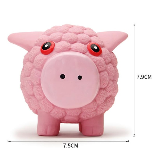 Latex Animal Series Interactive Voice Training Tand Nötningsbeständiga leksaker pig