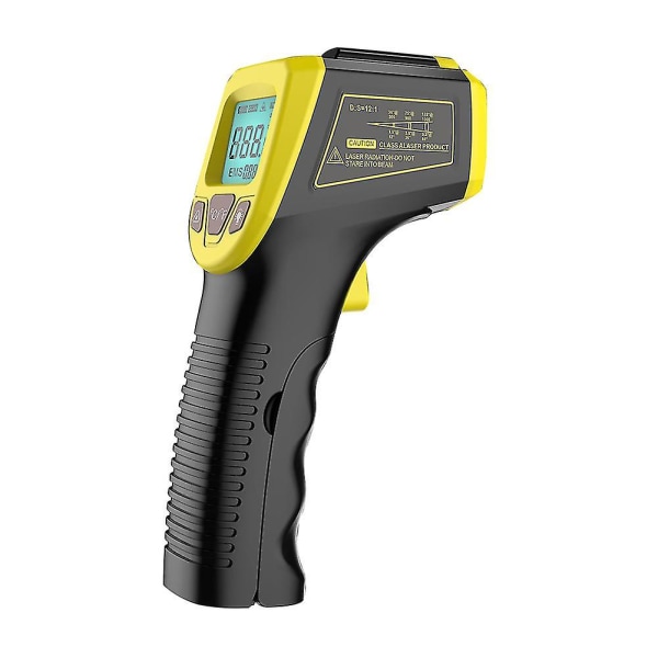 Infraröd termometer Temperaturtestpistoler Beröringsfri Beröringsfri Digital Ir Laser Termometer -58 Till 1112 -50~600 Svart