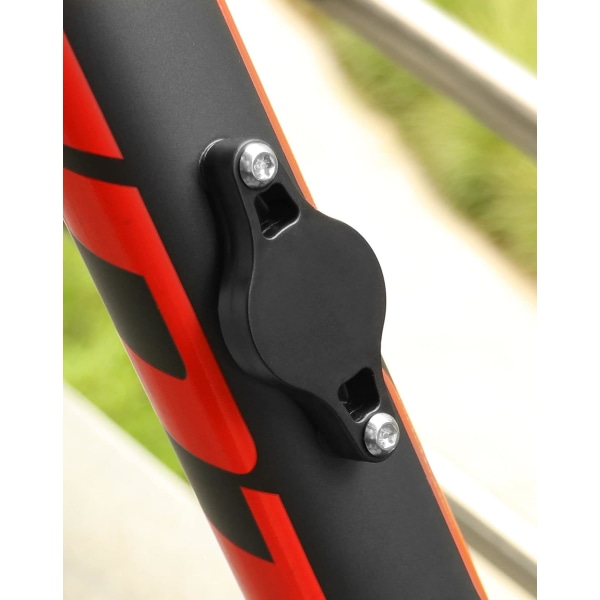 Cykelhållare kompatibel med AirTag GPS-spårning, vattentätt AirTag case med stöldskyddsskruvar