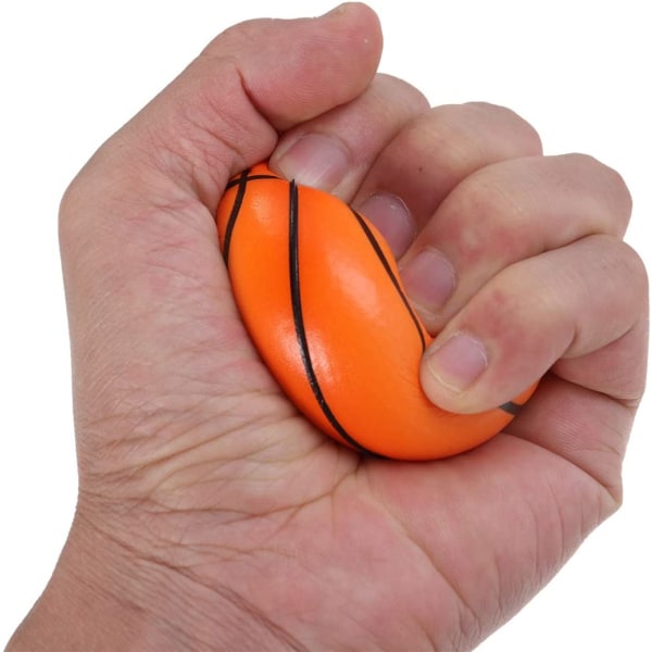 12st basketstressbollar, mini mjuk boll för barn