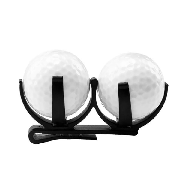 Golfbollklämma Lätt att använda Lätt att klämma fast golfputterklämmor i plast Golftillbehör (1 st, svart)