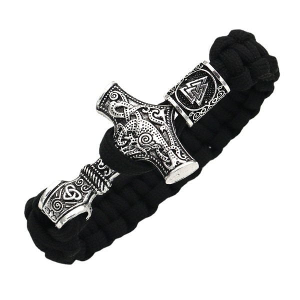 Thor's Hammer Armband Viking Celtic Knot Tillbehör 23cm