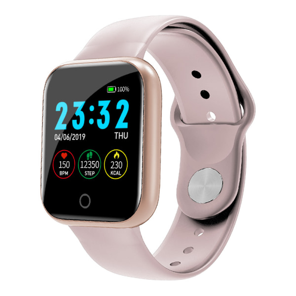 I5 Smart Watch Armband Stegräknare Blodtryckspuls pink