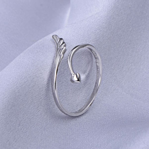 Silver Dekorativ Ring Söt Ring