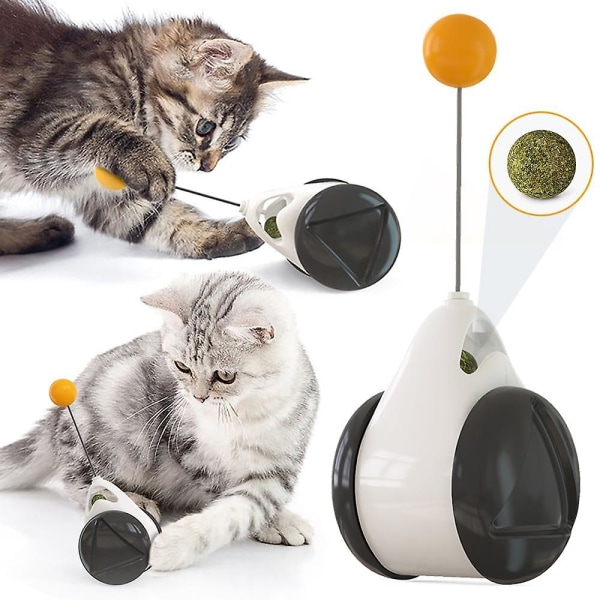 Interaktiv sällskapsdjurshund Kattleksaksglas med kattmynta retande trollstav Kula roterande hjul för katter hundar