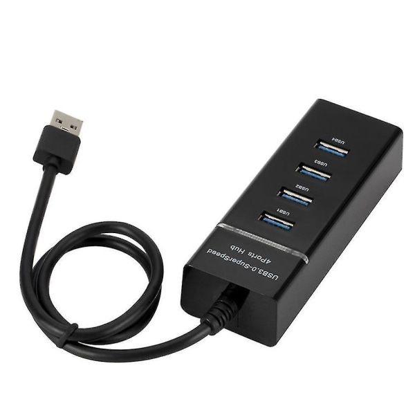 USB3.0 4-ports hubb, dator USB -multiportsfördelare