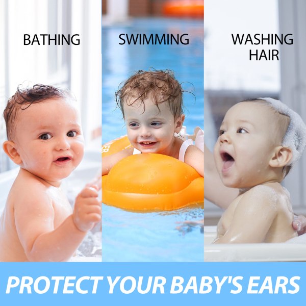 Toddler öronklistermärken Baby hörselskydd för badduschar