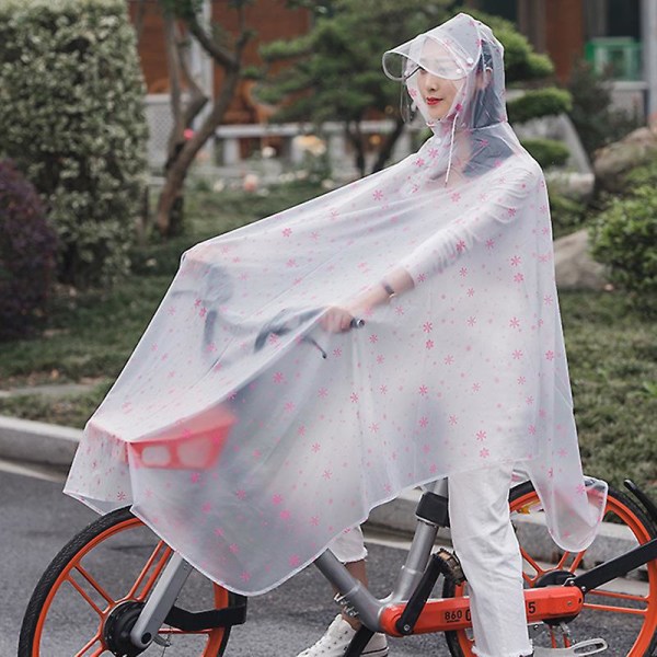 Regnrock Transparent vindtät ogenomtränglig enkel dubbel för cykel och motorcykel