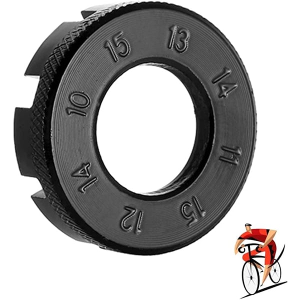 3st Cykelekrar skiftnyckel 6 i 1 cykelhjul ekrar Nyckelnyckel skiftnyckel Cykelficka verktyg för cykelreparation 10-15 gauge black