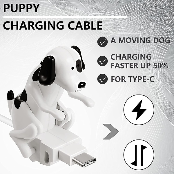 Ghyt Stray Dog Laddningskabel Hund Smartphone USB Kabel Laddare USB Dataöverföring Mini Humping Spot Dog Kabel För USB Laddningskabel av mobiltelefon