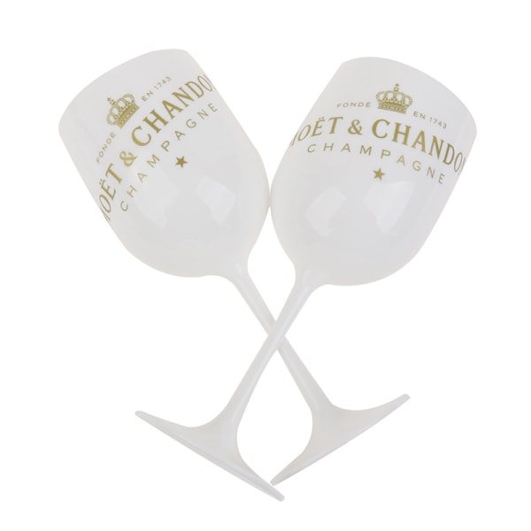 2-pack Plast Champagneglas Cocktailglas Vinglas Bägare Vinglas Champagneglas Vita Champagneglas
