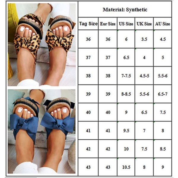 Platta sommarbågsandaler för damer Slip-On-sandaler - Print