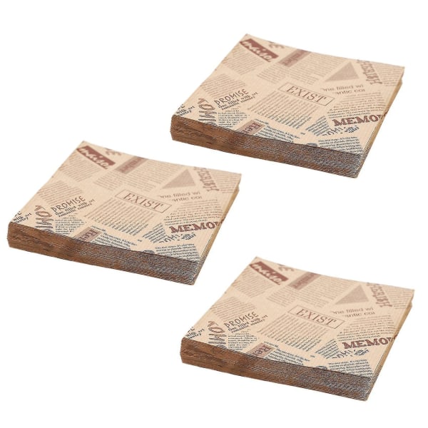 100st 12x12cm påsar Oljetäta bröd Hantverk Bageri Matförpackning Kraft