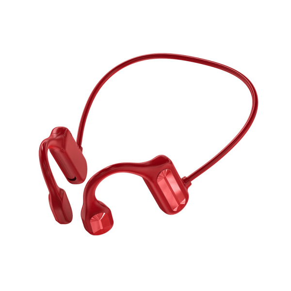 Bluetooth In-Ear sporthörlurar med mikrofon Svetttäta Lämpliga för löpning, cykling, vandring Bluetooth hörlurar Benledning BL09 red