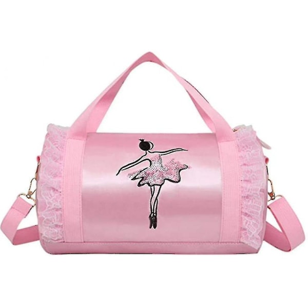 Barnbalettväska Crossbody Dance Bag Axel Crossbody-väska pink