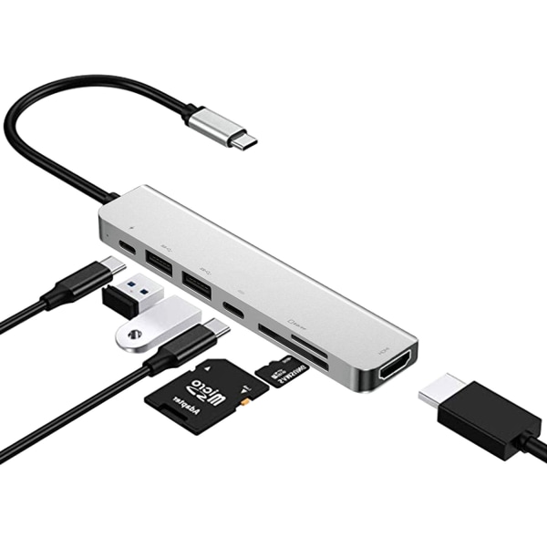 USB C Hub Adapter Dongle 4k 60hz Hdmi