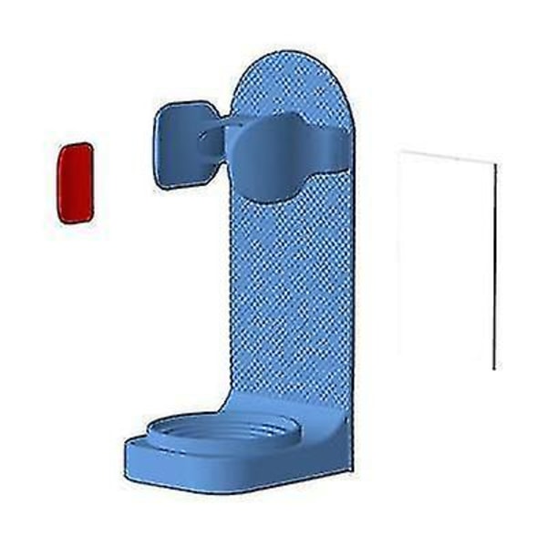 Väggmonterbart och justerbart stativ för elektrisk tandborsthållare (blå)