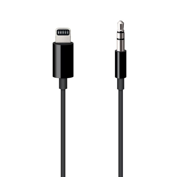 Lightning till 3,5 mm ljudkabel för Apple (1,2 m)--svart