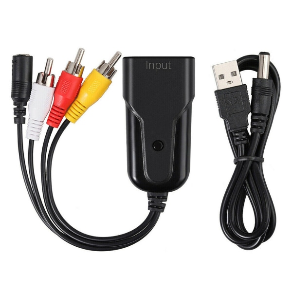 Bärbar USB 2.0 Video Audio Capture Video Converter Recorder Analogt videoljud till digitalt format för PC Plug and Play