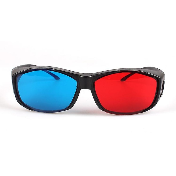 Röda och blåa 3d-glasögon/cyanpräglade enkla 3d-glasögon 3d-filmspel - extra uppgradering