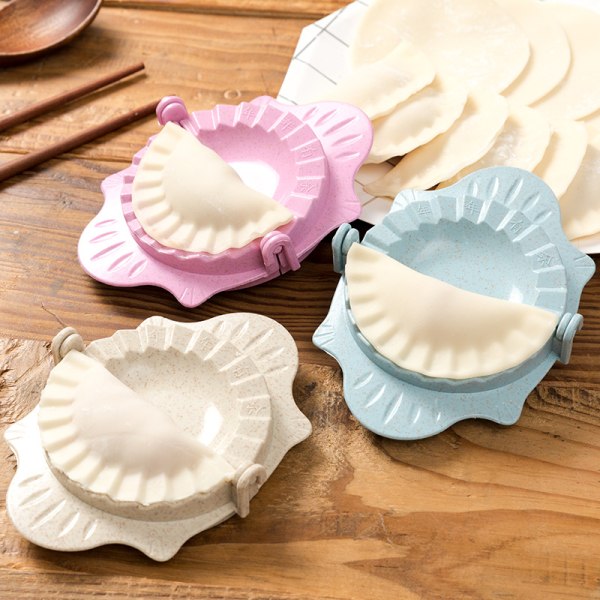 Dumpling maker, köksredskap, dumpling skin form, lat dumpling maker, set, blomformad dumpling maker pink