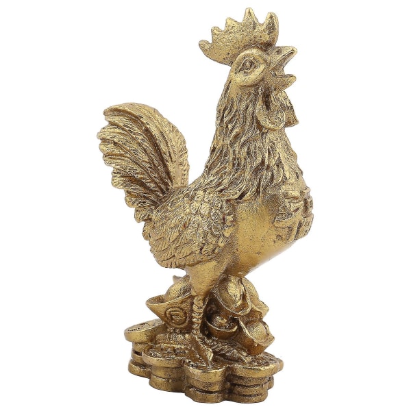 Fuji Bronze Zodiac Chicken Hem- och kontorshantverk Ornament Bronsartiklar symboliserar tur och rikedom