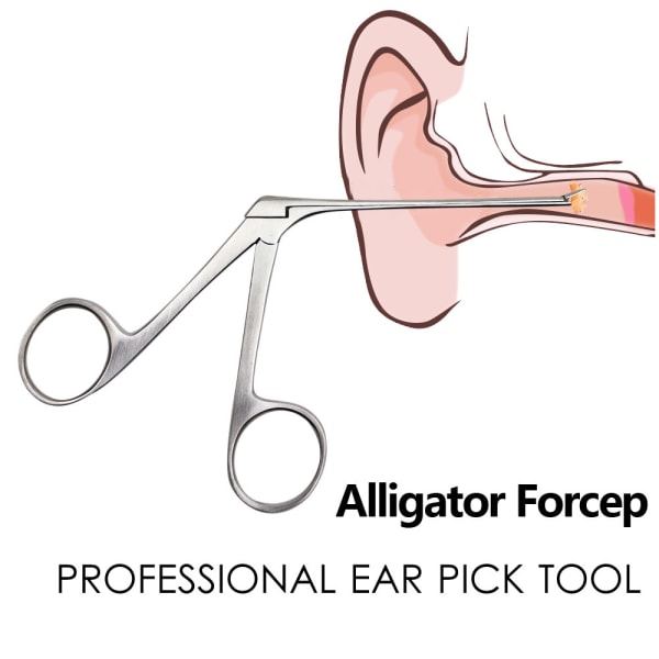 Öron näsrengöring tång plocka otoskop endoskop öronvaxborttagare öronpincett rostfritt stål hörseltång öronpetare