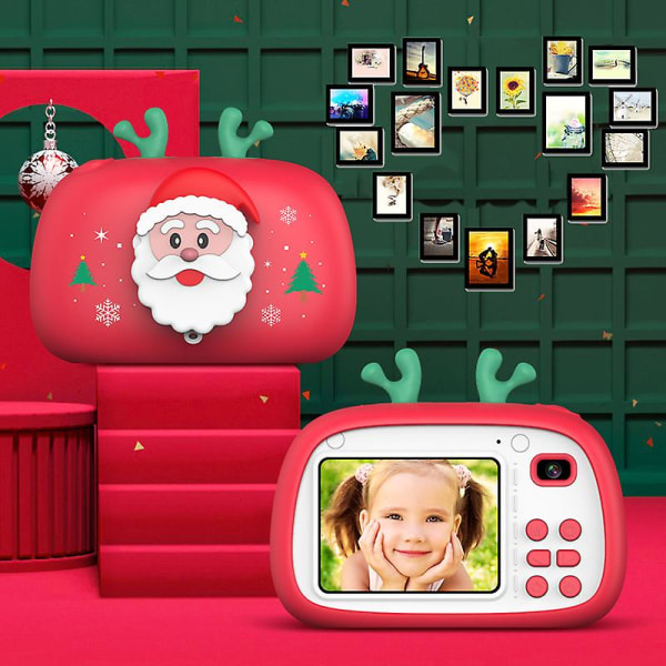 Barn julkamera 1800W högupplöst pixel WIFI dubbelkamera semesteraktivitet barngåva