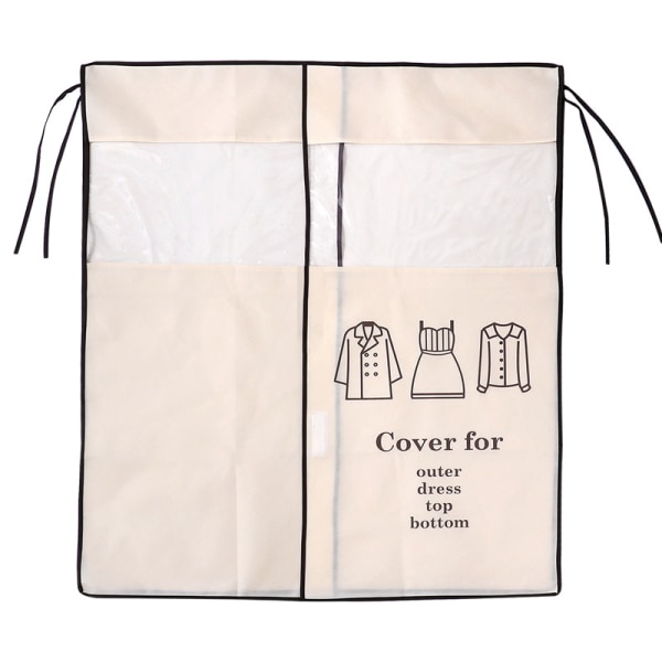 Hushålls tredimensionella kläder kläder kostym brudklänning genomskinligt cover hängande väska kappa skyddande cover tyg garderob