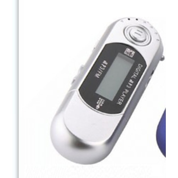 Mini Bärbar USB Digital Mp3-spelare, Stöd Tf SD-kort & Fm Radio Hör musik silvery