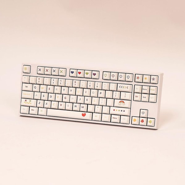 Cherry Profile Keycap High Pbt Dye-sub 124 nycklar Personliga Crayon Keycaps