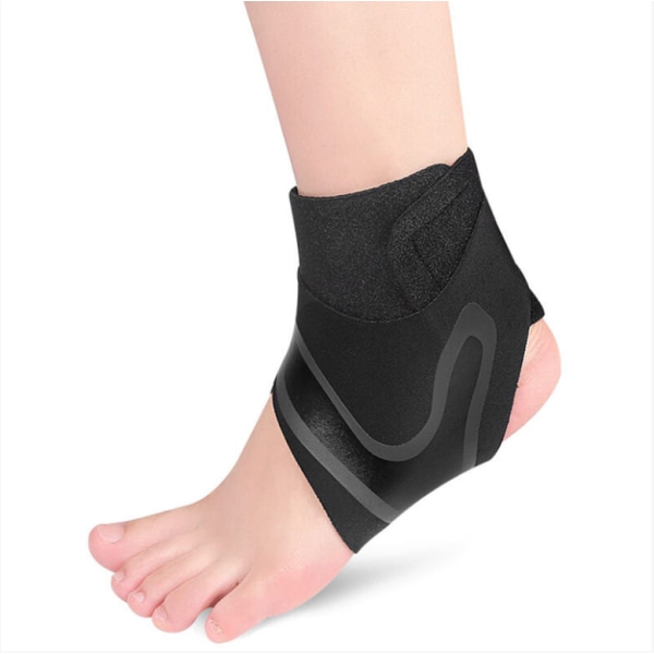 Knästöd 1 st fotledsstöd Lättviktsventilerande justerbar fotledsstöd ankelärm för män och kvinnor - S för vänster fot