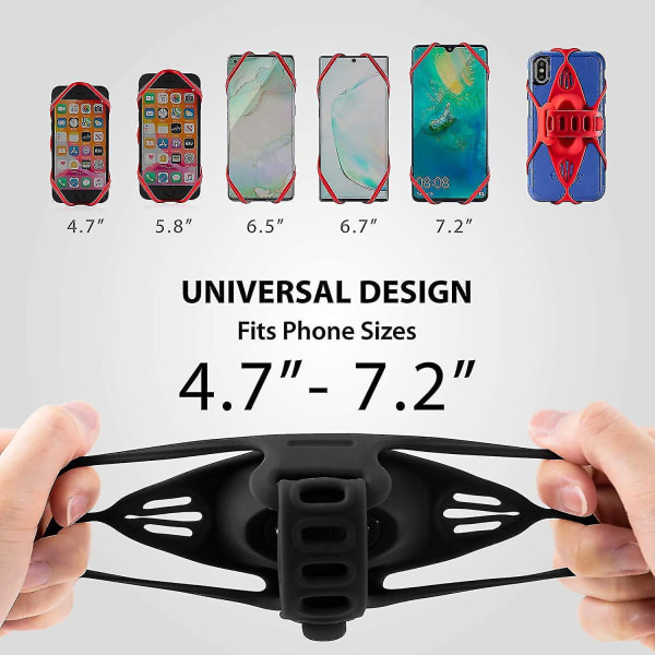 Cykeltelefonhållare, 4,7"-7,2" telefonhållare Styre, Ultralätt cykeltelefonhållare för landsvägscykeltillbehör - Luminous