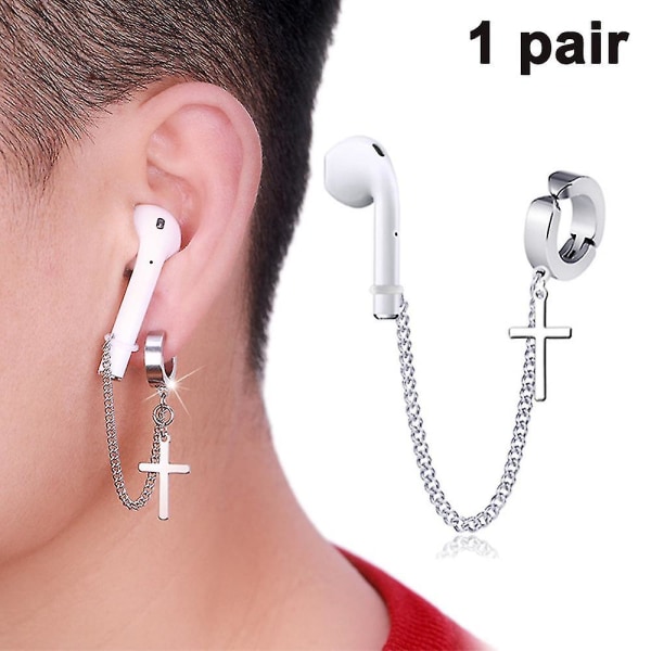 Anti-förlorad öronklämma för trådlösa hörlurar Öronklämma Cross (1 par)