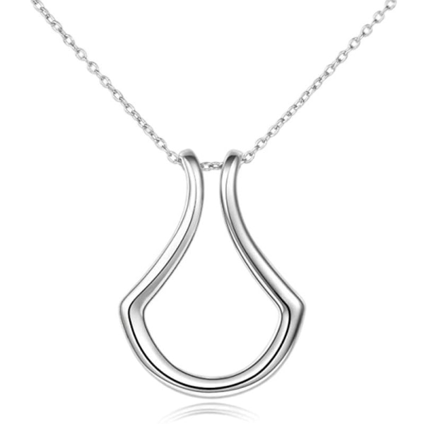 Ringhållare halsband för kvinnlig flicka Ringhållare halsband