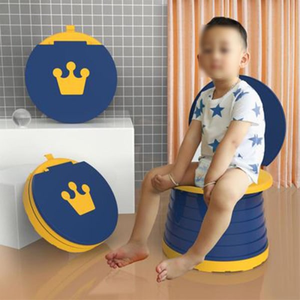 Bärbar hopfällbar toalettstol för barn för pojkar och flickor