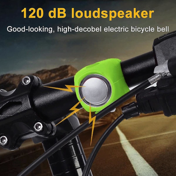 1 st cykelhorn, 120db elektrisk cykelhorn, högljudda cykelhorn, säkerhetscykelklockor, vattentät kompatibel med vuxen