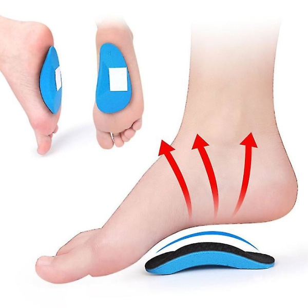 Innersula Orthotic Professional Arch Support Innersula Flat Foot Flatfoot Corrector2 Par-blå-barns