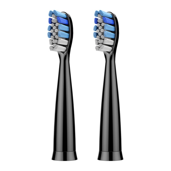 DuPont elektriskt tandborsthuvud Mjukt borsttandborsthuvud Flerfärgat utbytbart rengöringstandborsthuvud (svart) black