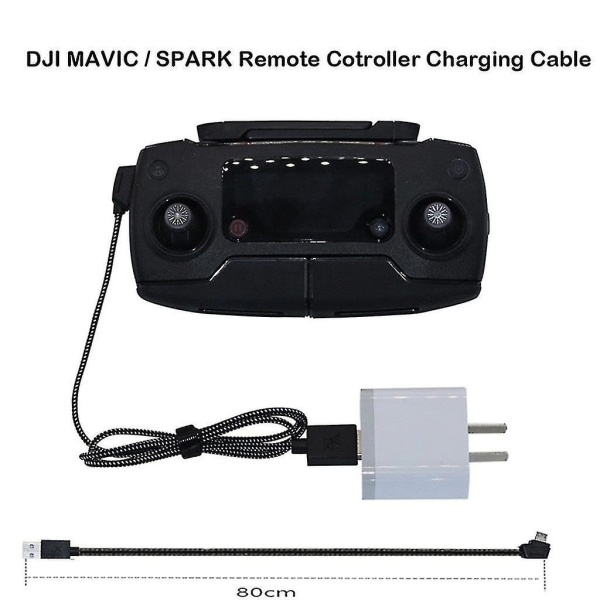Snabbladdning Laddare USB kabel Nylon Line Connect Port för Dji Mavic