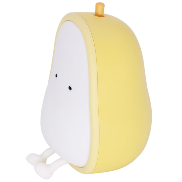 Nattlampa Nattlampor för barn USB uppladdningsbara lampor, BPA-fri ABS + silikon sänglampa för amning, färgförändring, gult päron