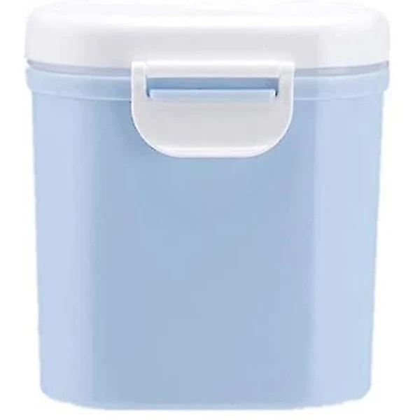 Förpackningslåda för modersmjölksersättning mjölkpulver, bärbar mjölklåda (blå)