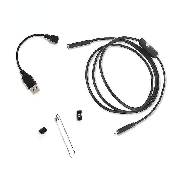 7mm Mobiltelefon Endoskop Vattentätt Pipe Endoskop Kamera USB Universal Industriell Endoskop Gratis frakt
