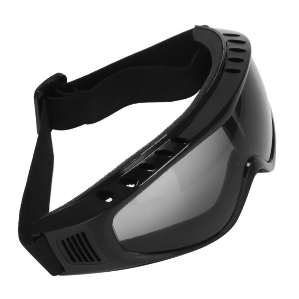 Kompatibel med Airsoft Goggles Paintball Clear Glasögon Wind Dust, Svart