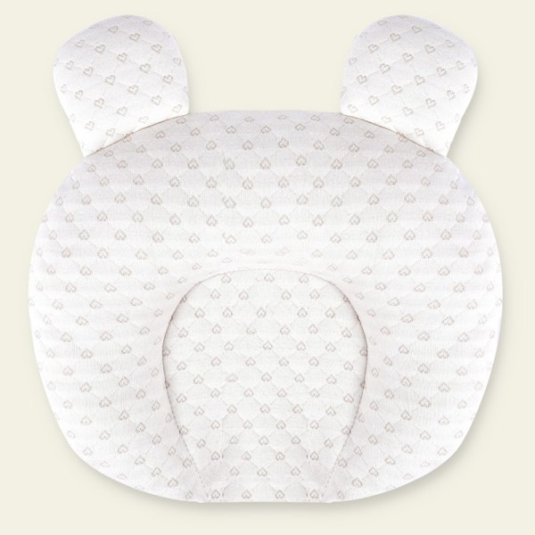 Mjuk baby lämplig för både manlig och kvinnlig nyfödd huvudformande baby sömnhuvud sömnkudde och björnöra