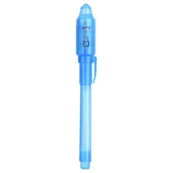 10 st Invisible Ink Pens Party Bag Refills, Spy Pens för barn med UV-ljus, Invisible Ink Magic Pens för att skriva hemliga meddelanden blue