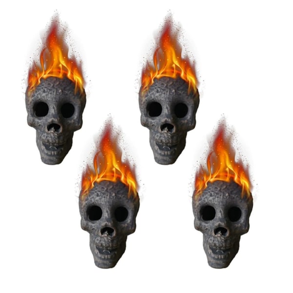 4st Halloween Skull Brandsäker Keramiska Halloween Dekorationer
