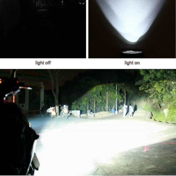LED motorcykelstrålkastare 4 externa strålkastare superstarka vattentäta modifierade lampor för elfordon
