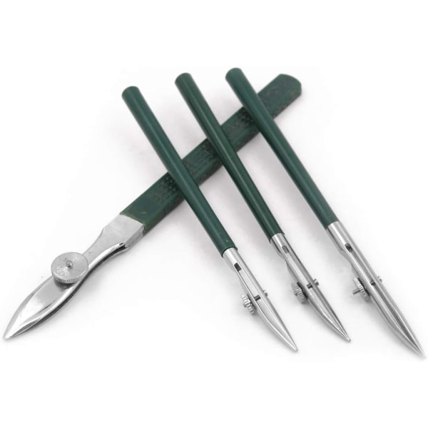 4 stycken justerbar konst härskarpenna, Bill Duck Pen Rak linje ritpenna verktyg för att maskera vätska Fine linjer konstmålning (117 118 119 120)